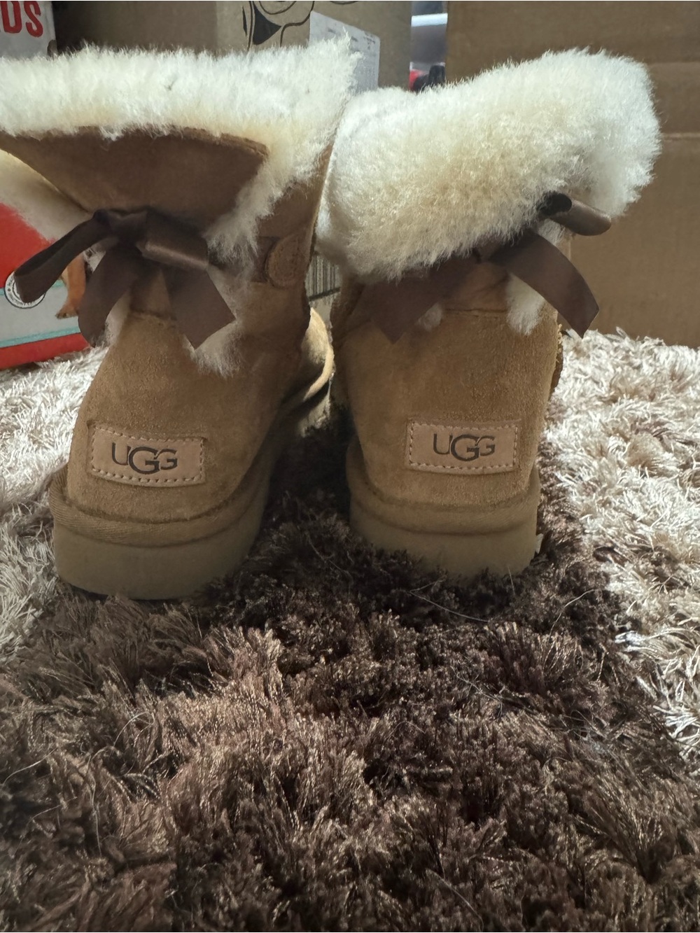 UGG Chestnut Short Shearling Boots